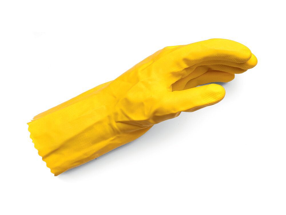 WURTH LATEXHANDSKE GUL STL L