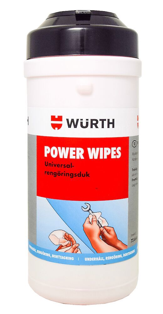 WURTH POWER WIPES, HANDRENGÖRINGSDUK