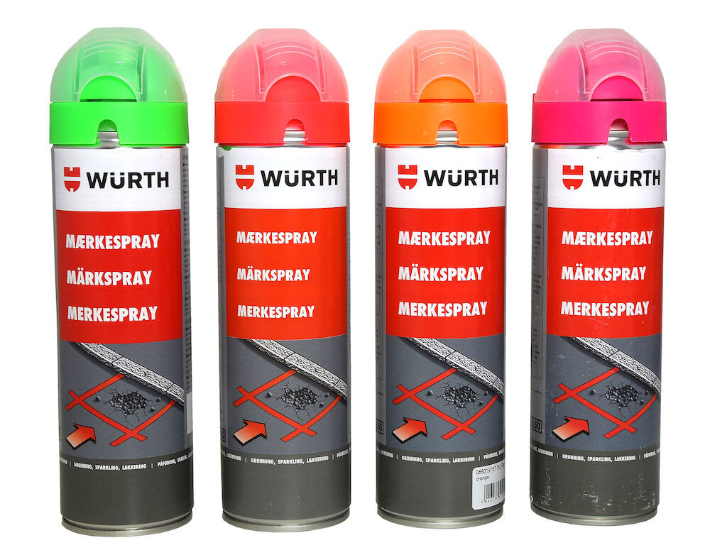 WURTH MÄRKSPRAY FLUOR. ORANGE 500 ML