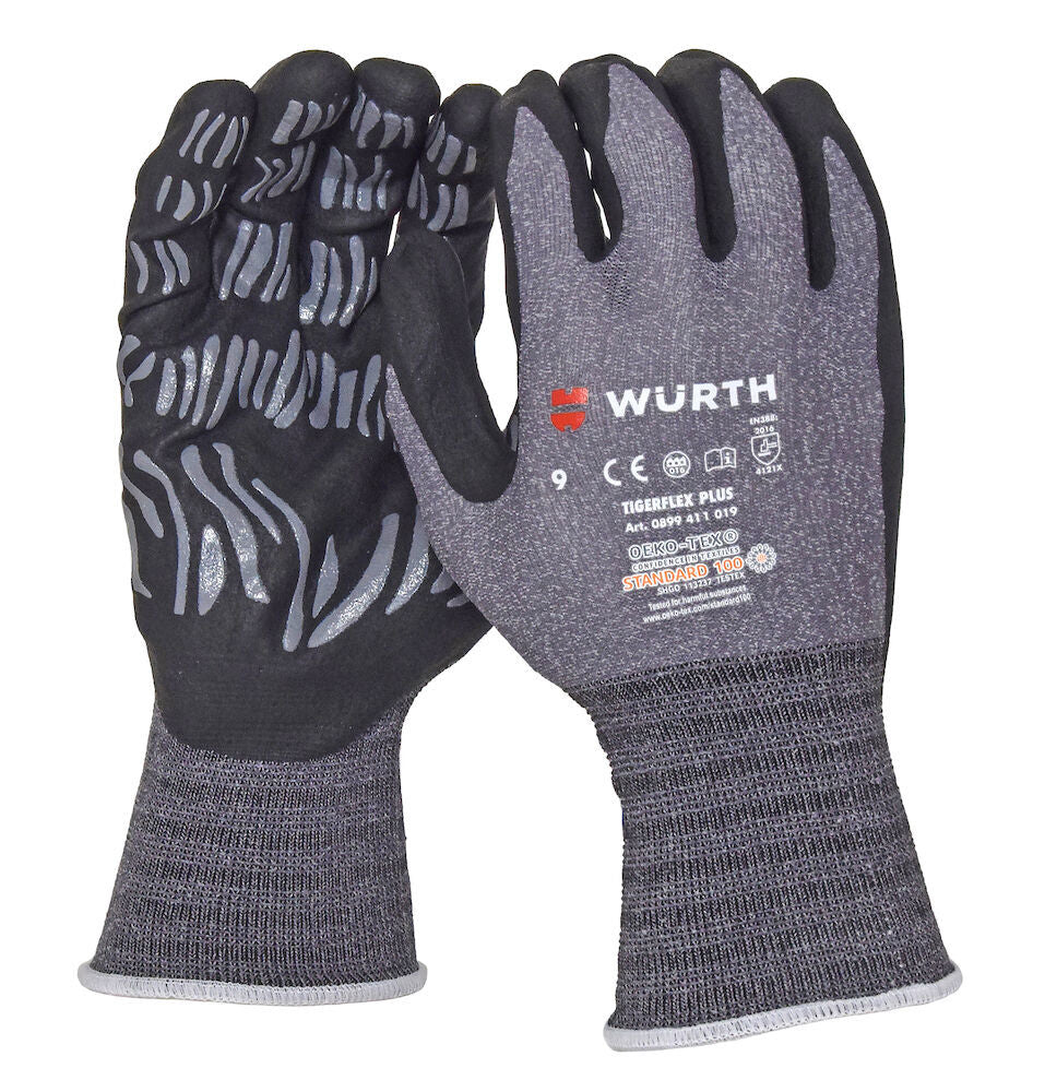 WURTH MONTAGEHANDSKE TIGERFLEX STL 6