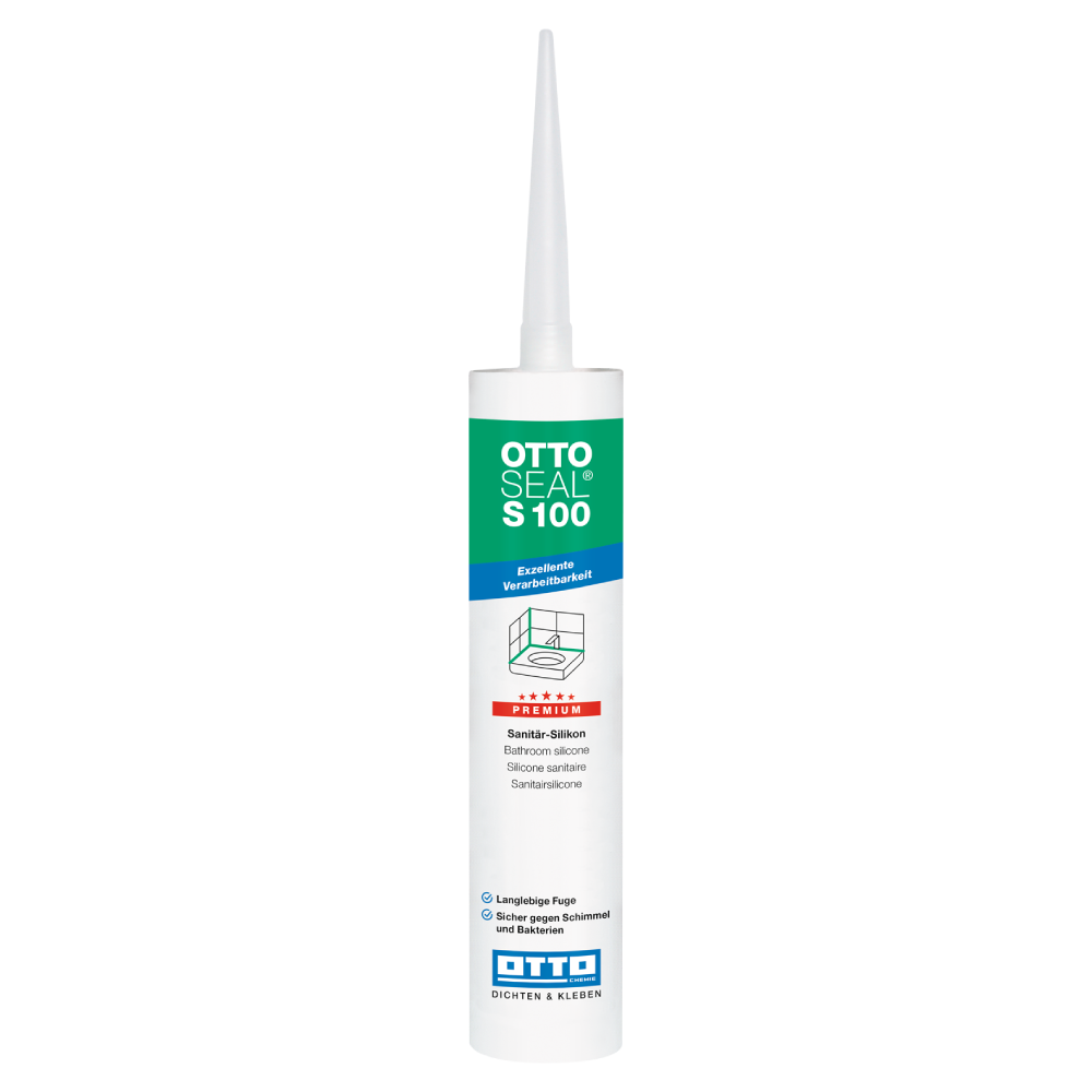 Badrumssilikon OTTOSEAL S 100 Premium Transparent, 310ml
