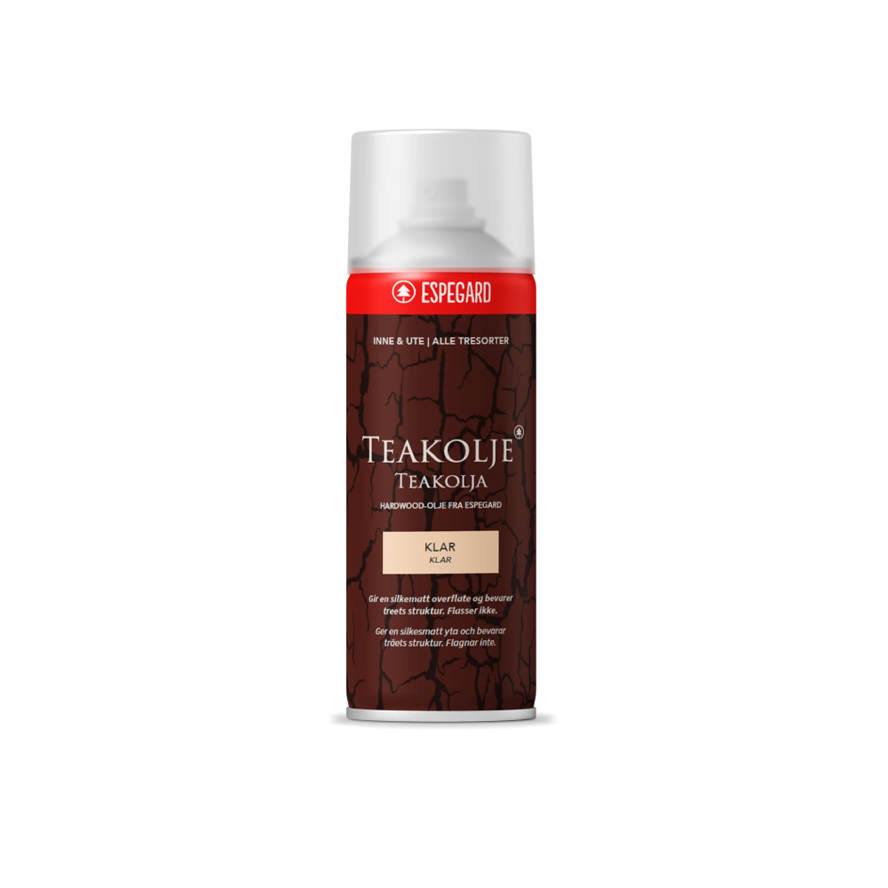 Teakolja  Espegard Klar, Spray 500 ml