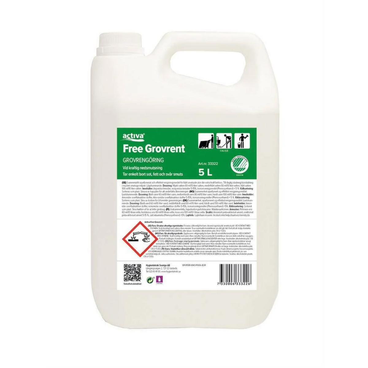 ACTIVA GROVRENGÖRINGSMEDEL FREE 5L