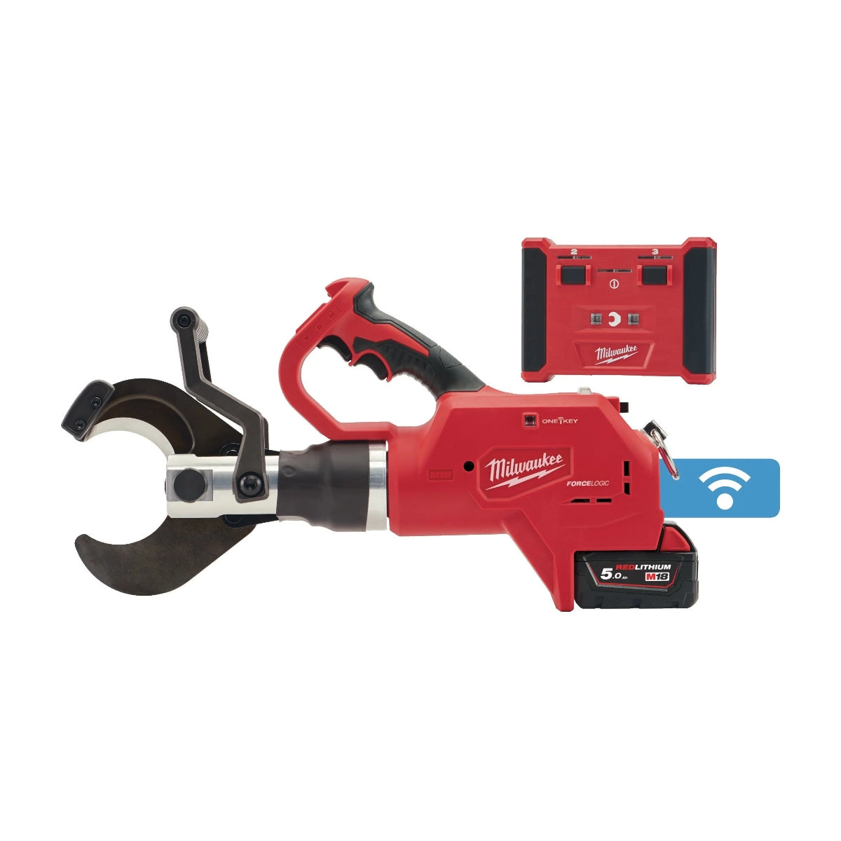 Milw KABELSAX M18 HCC75R 502C ALU&KOPPAR 75MM 2X5.0AH
