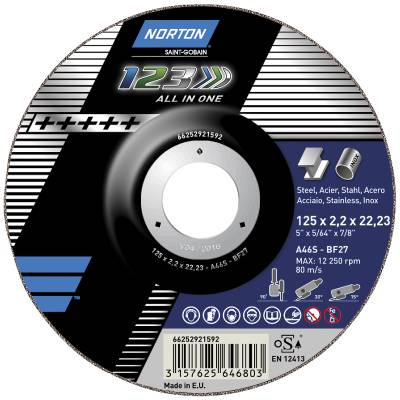 NORTON KAPSKIVA 125X2,2X22 1-2-3