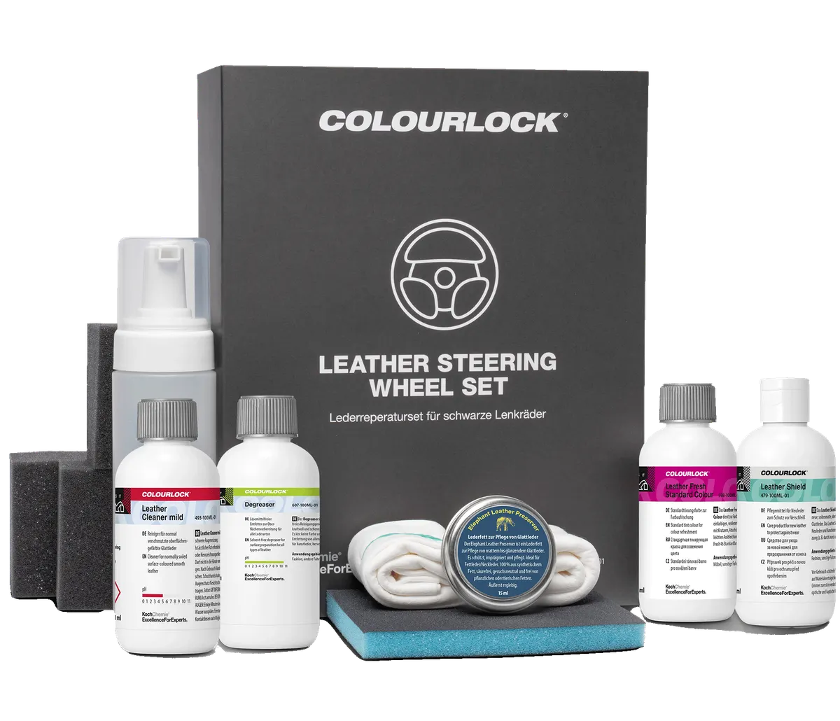 KC Colourlock Leather Steering Wheel Set