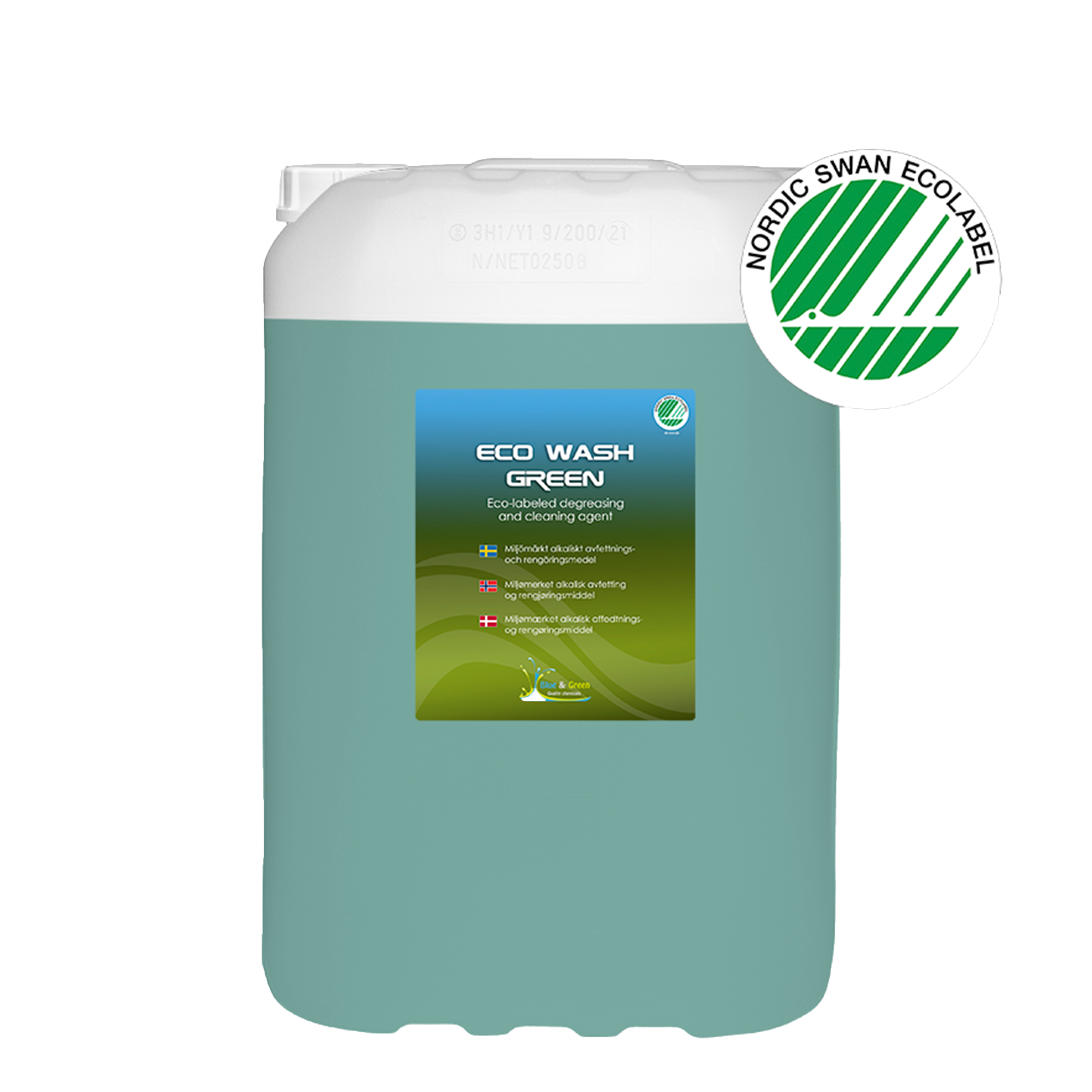 Alkalisk Avfettning Blue & Green ECO Wash Green, 25 liter