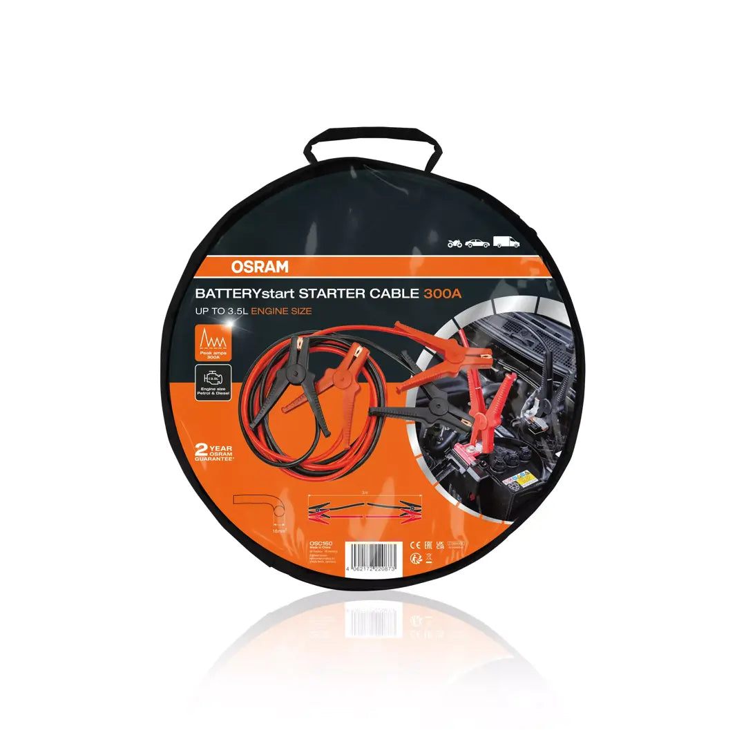 Startkablar OSRAM STARTERcable 300A, 3m