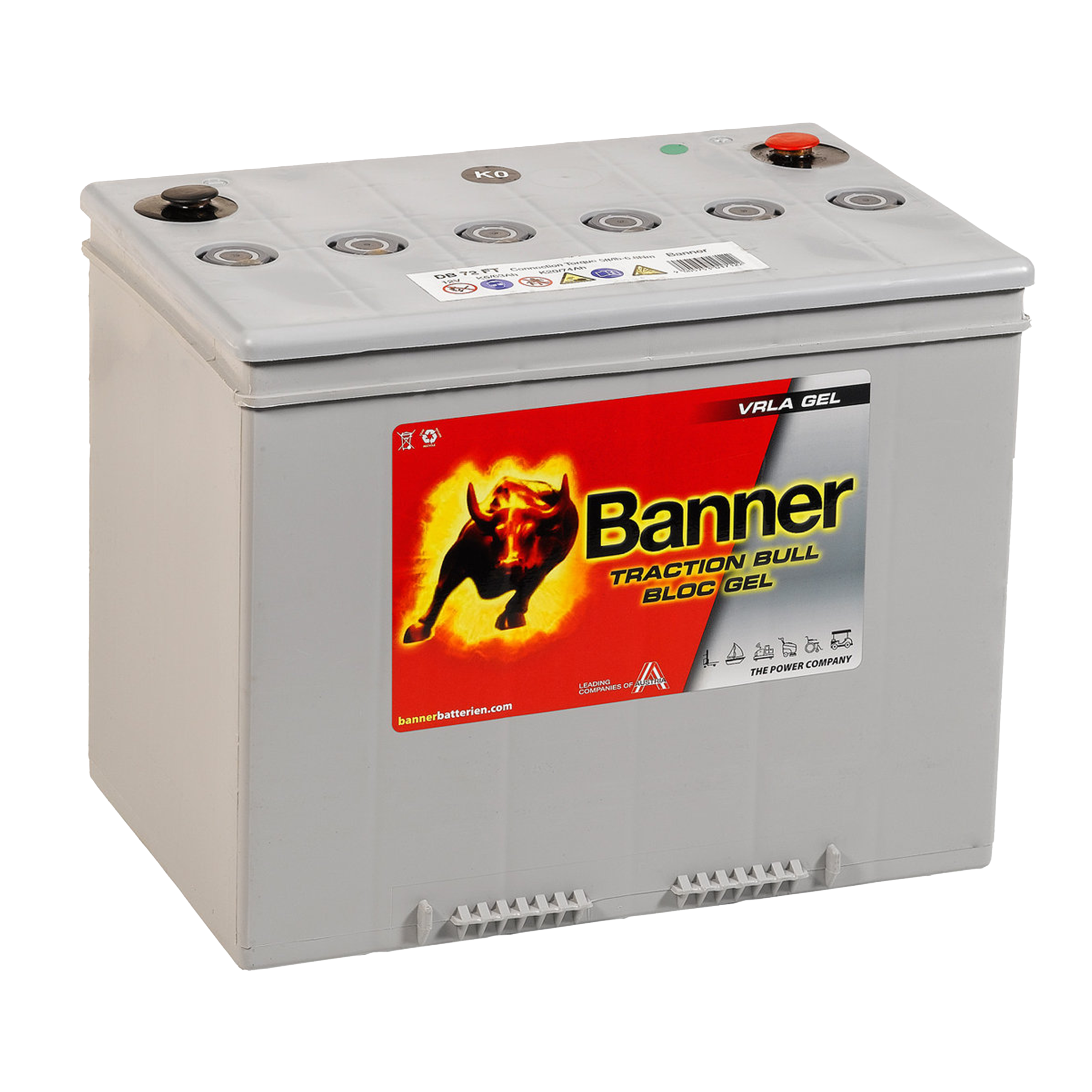 Batteri Banner Dry Bull DB 72 FT (Med skruvpoler)