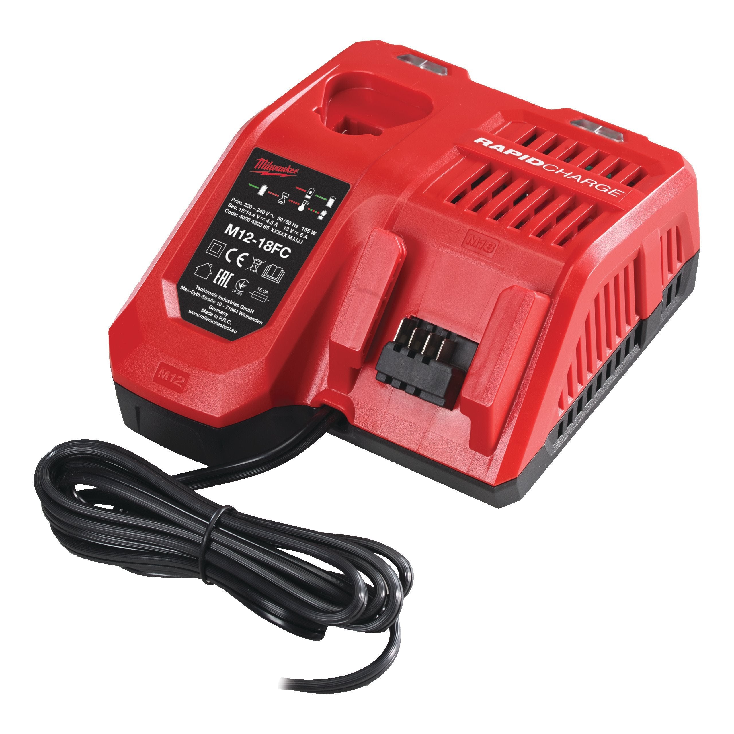 Milwaukee M12™-M18™ Snabbladdare 230V FC