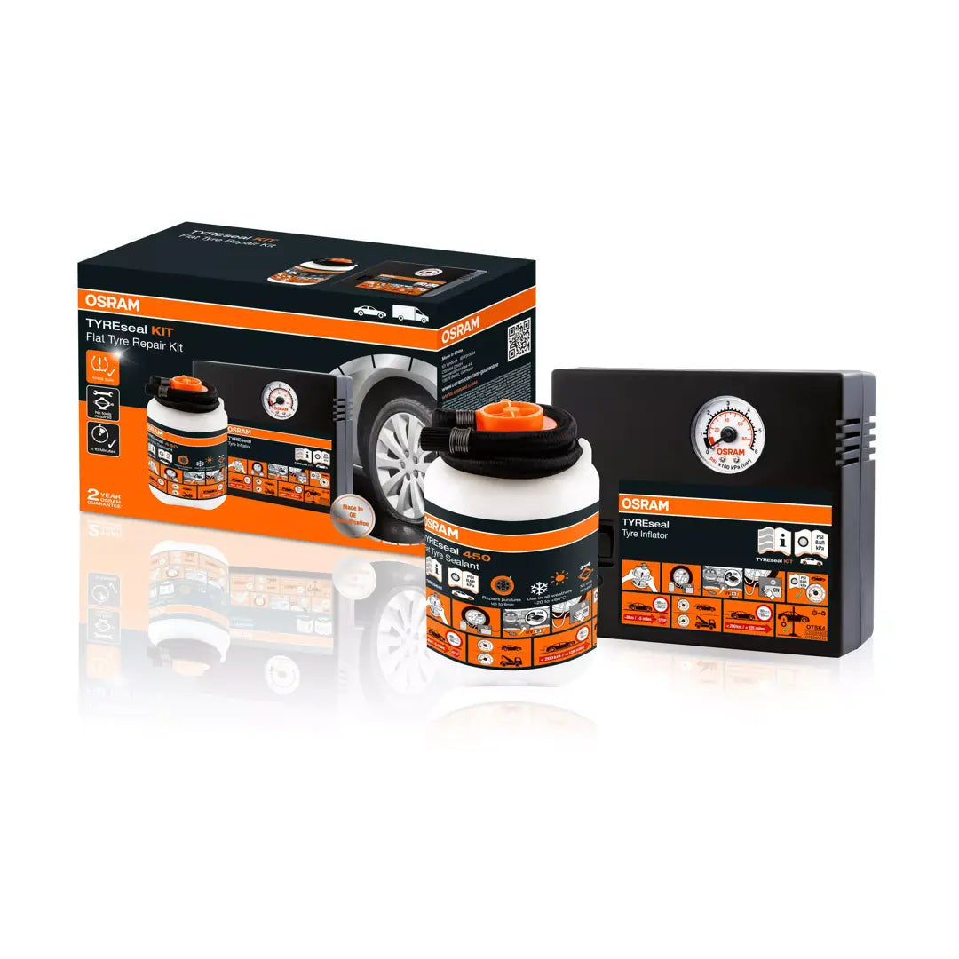 OSRAM TYREseal Kit inkl. Kompressor, Däcktätningsmedel & Väska