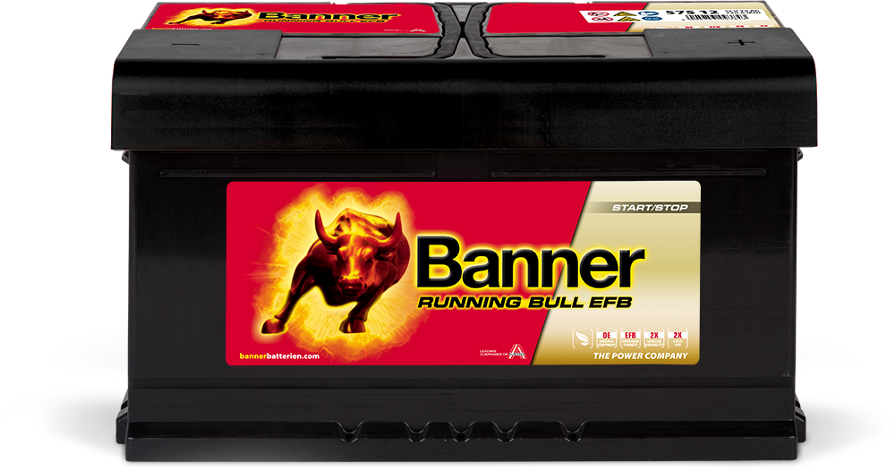 Banner Batteri Running Bull EFB 12v 75Ah