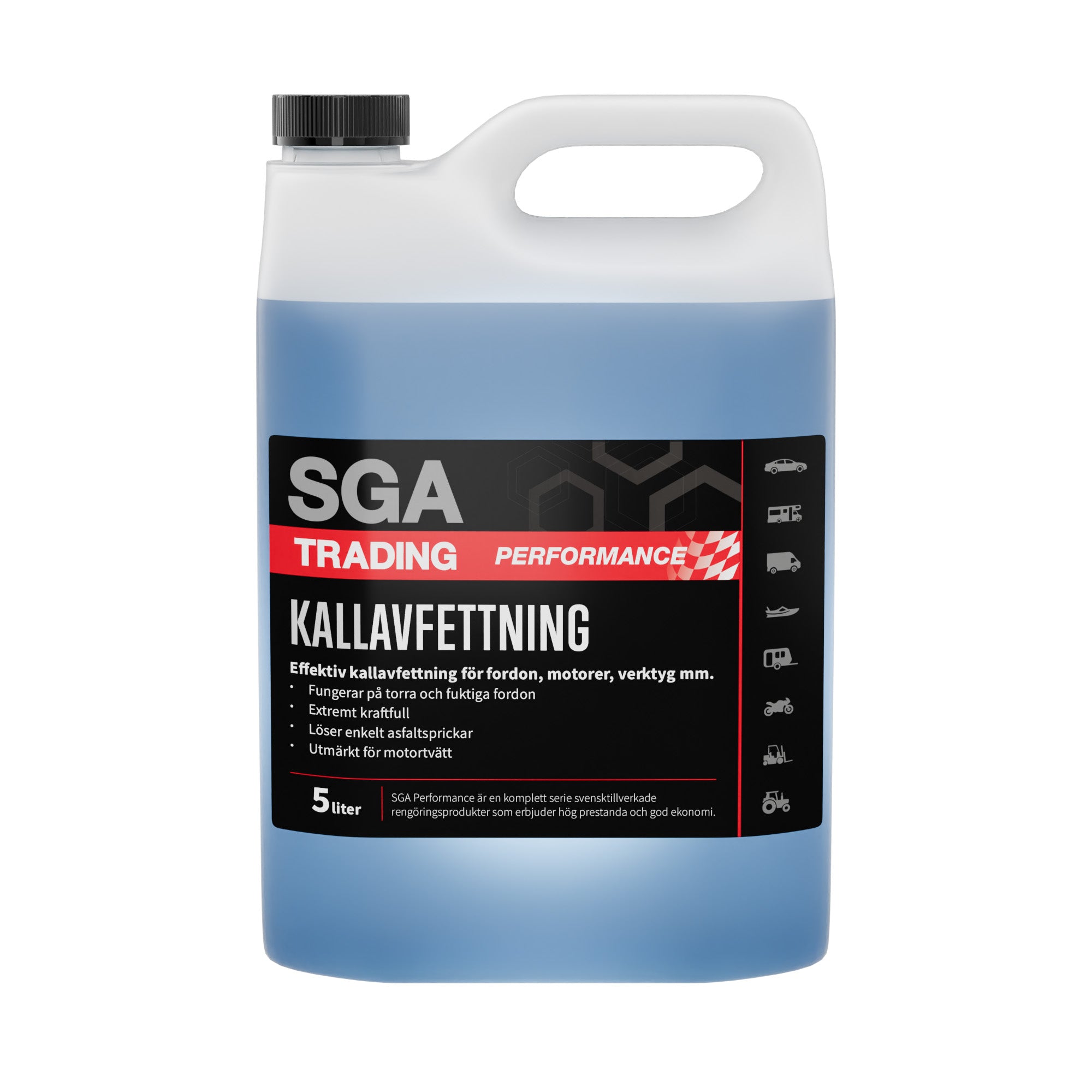 Tjärlösare SGA PERFORMANCE Kallavfettning, 5 liter