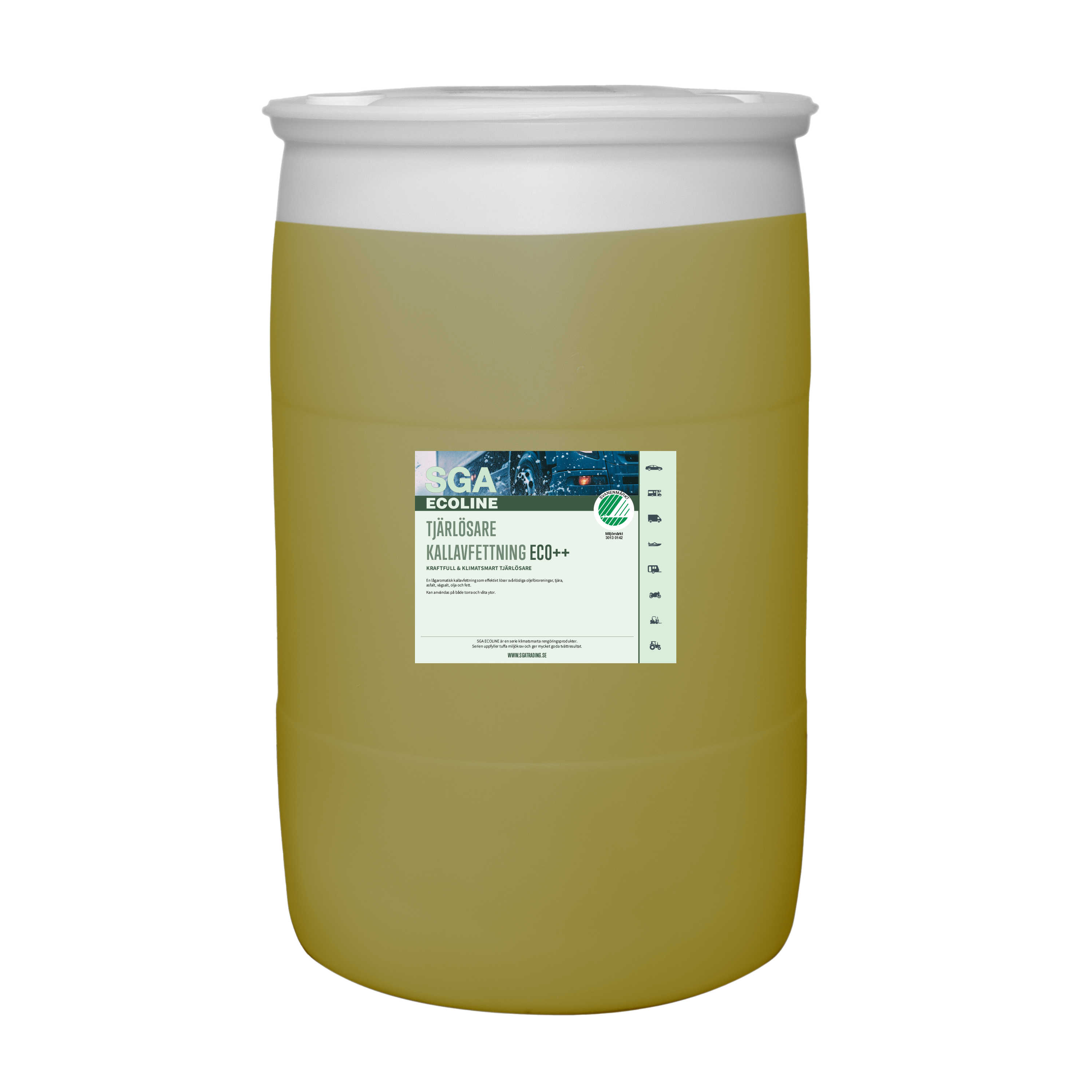 Svanenmärkt Kallavfettning SGA ECOLINE Tjärlösare Kallavfettning ECO++, 200 Liter