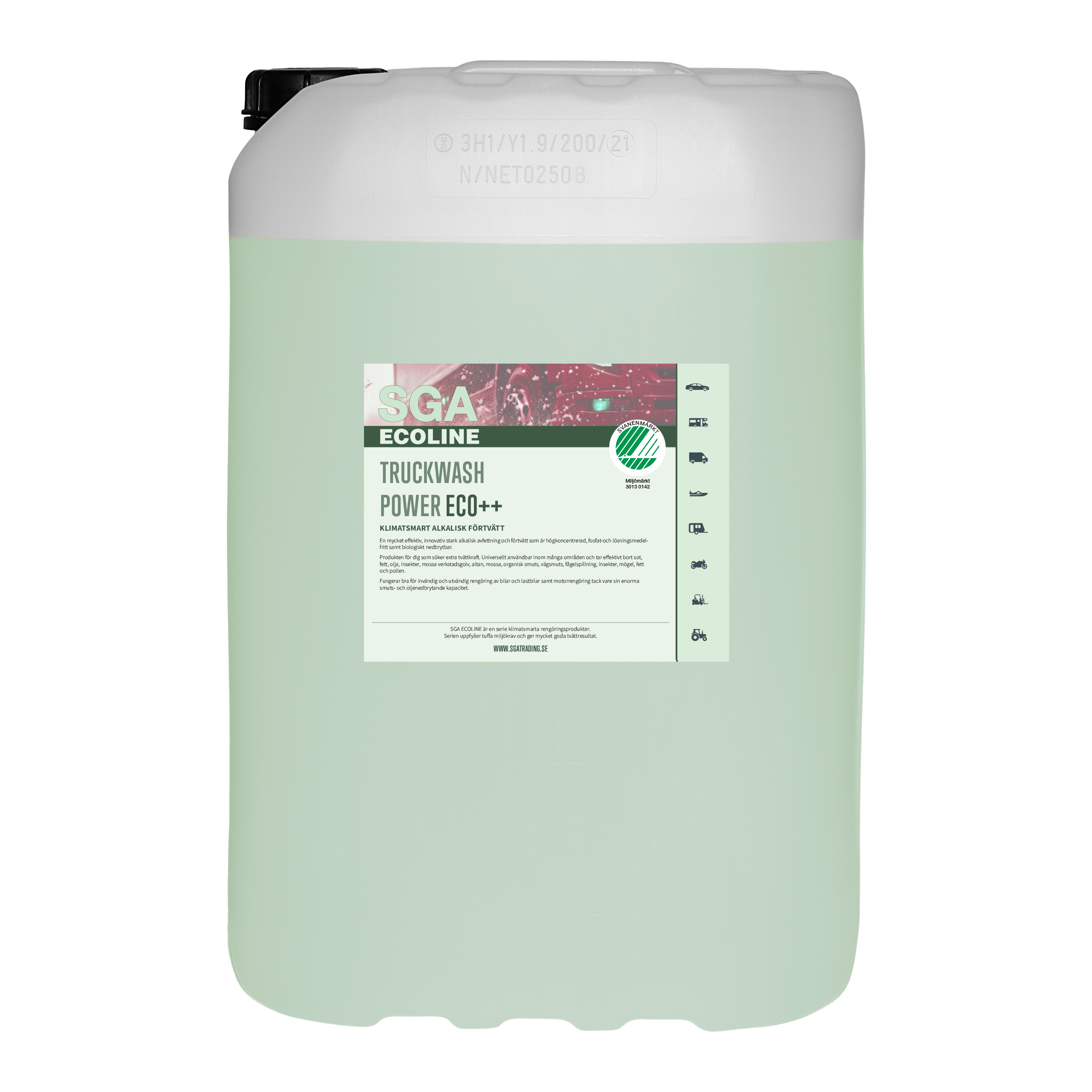 Svanenmärkt SGA Ecoline Truckwash Power ECO++, 25 Liter