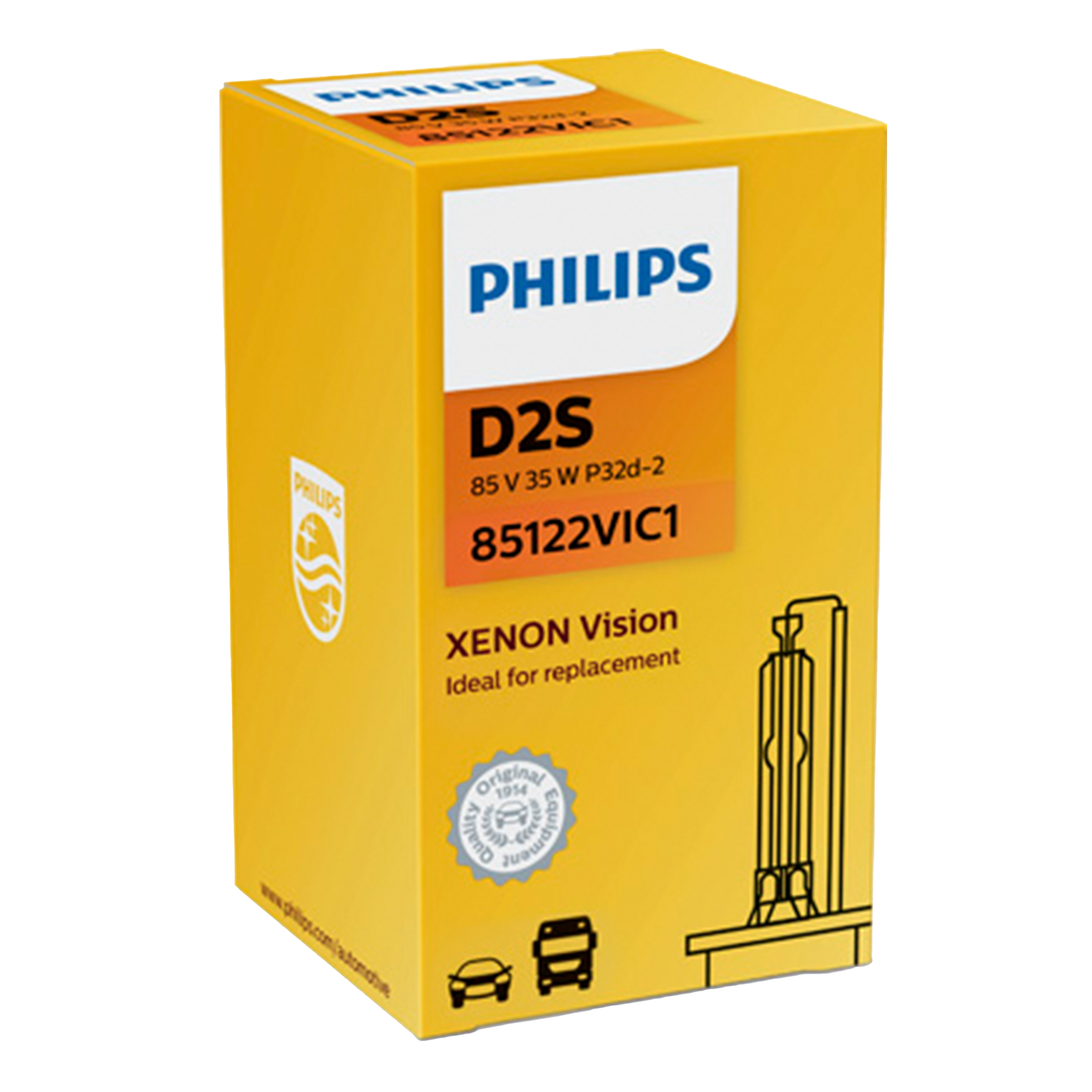 Xenonlampa Philips Xenon Vision D2S 35W P32d-2