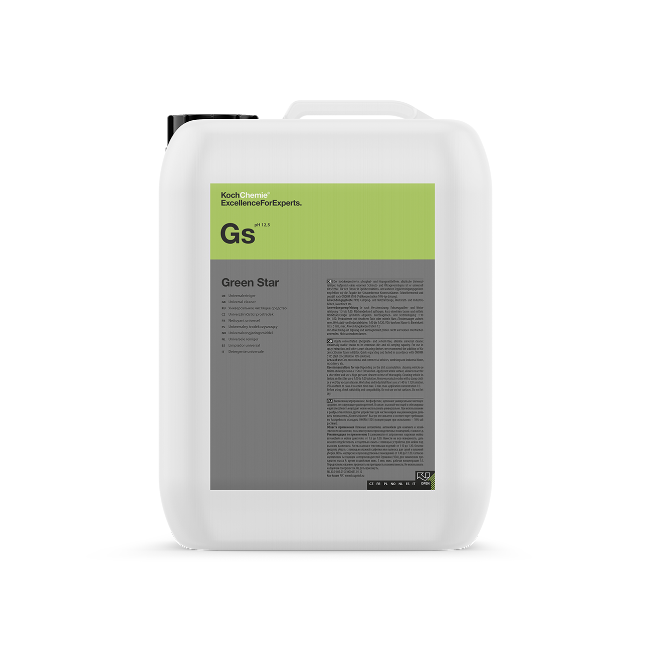 Alkalisk förtvätt Koch-Chemie Green Star, 22 kg